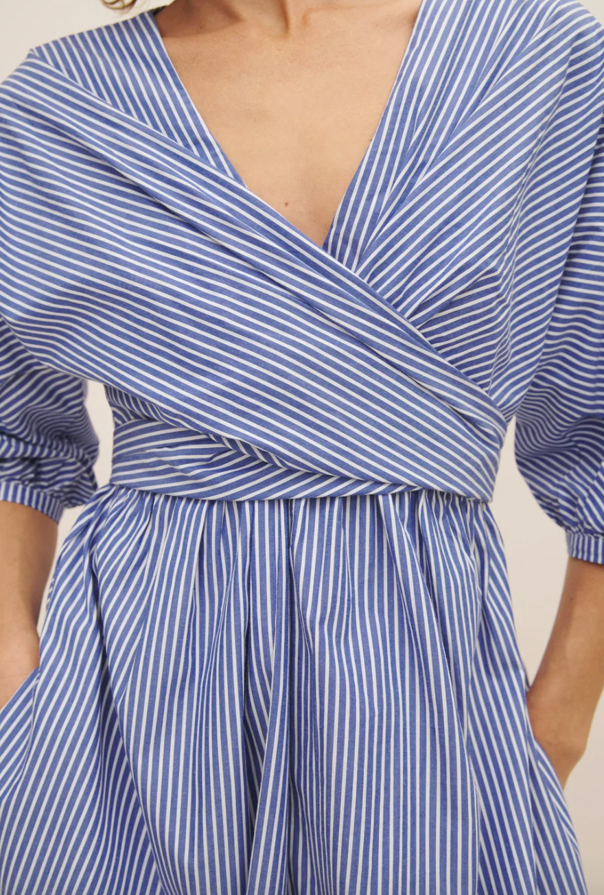 Product Image for Marta Dress, Blue Stripe