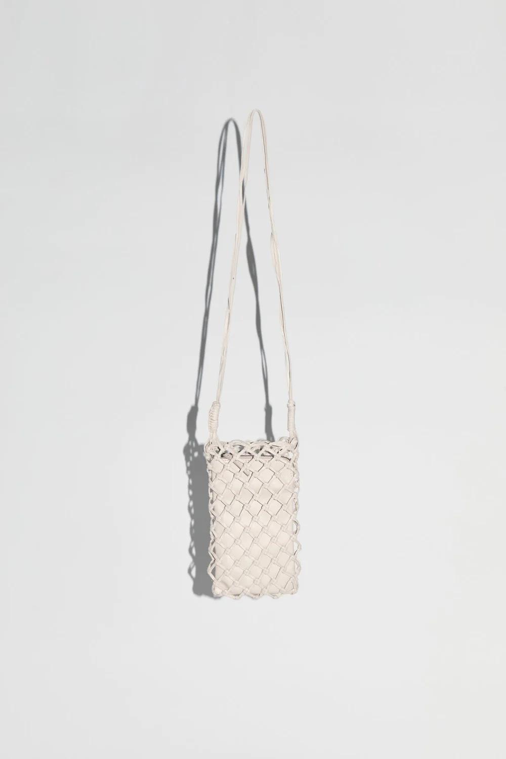 Product Image for Macrame Sling Pouch, Ecru