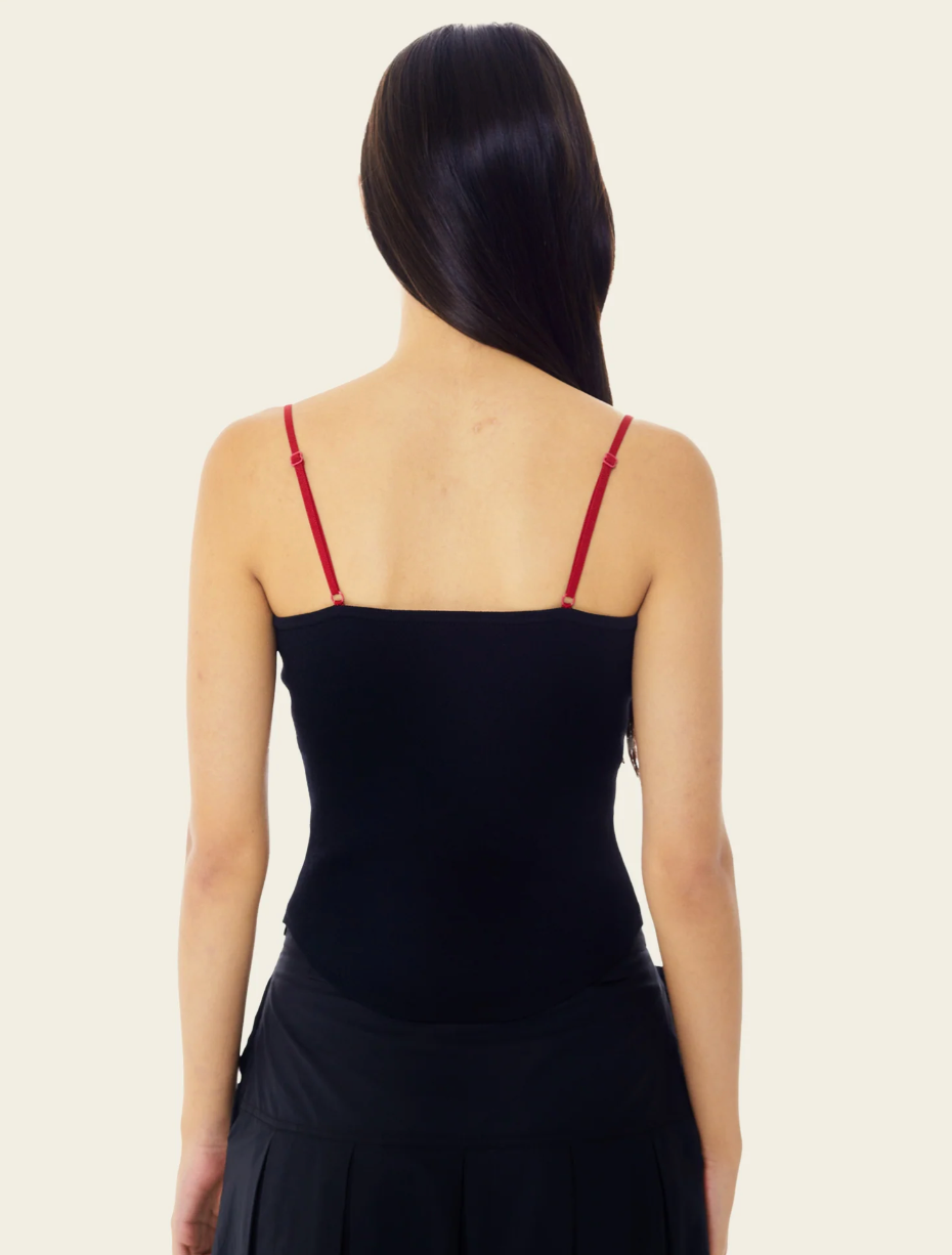 Product Image for Persephone Corset Knit Tank, Black