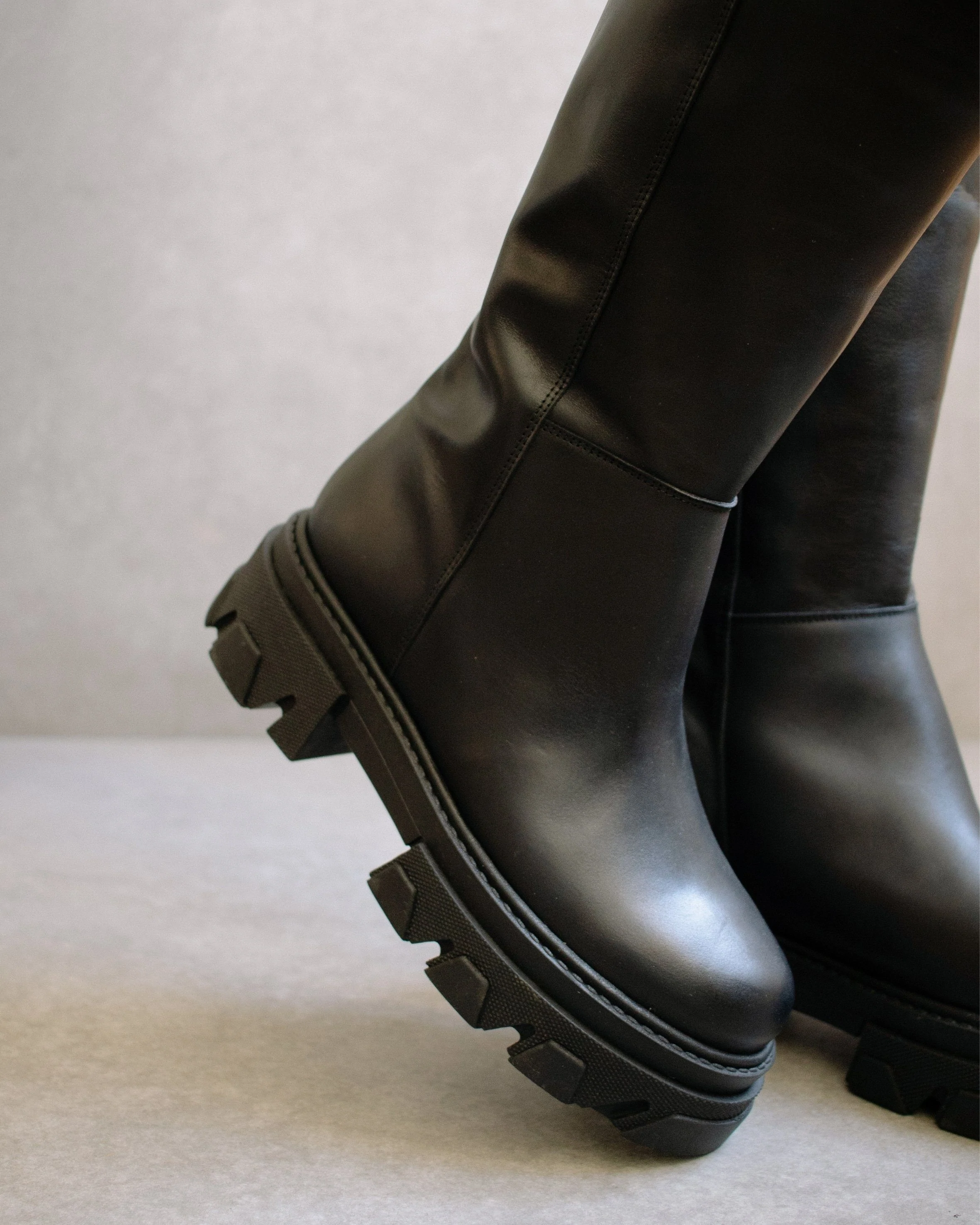 Product Image for Katiuska Leather High Boot, Black