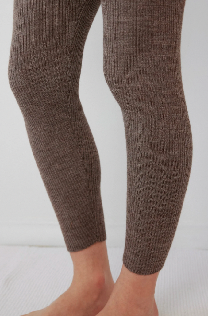 Product Image for Layering Rib Legging, Heathered Brown