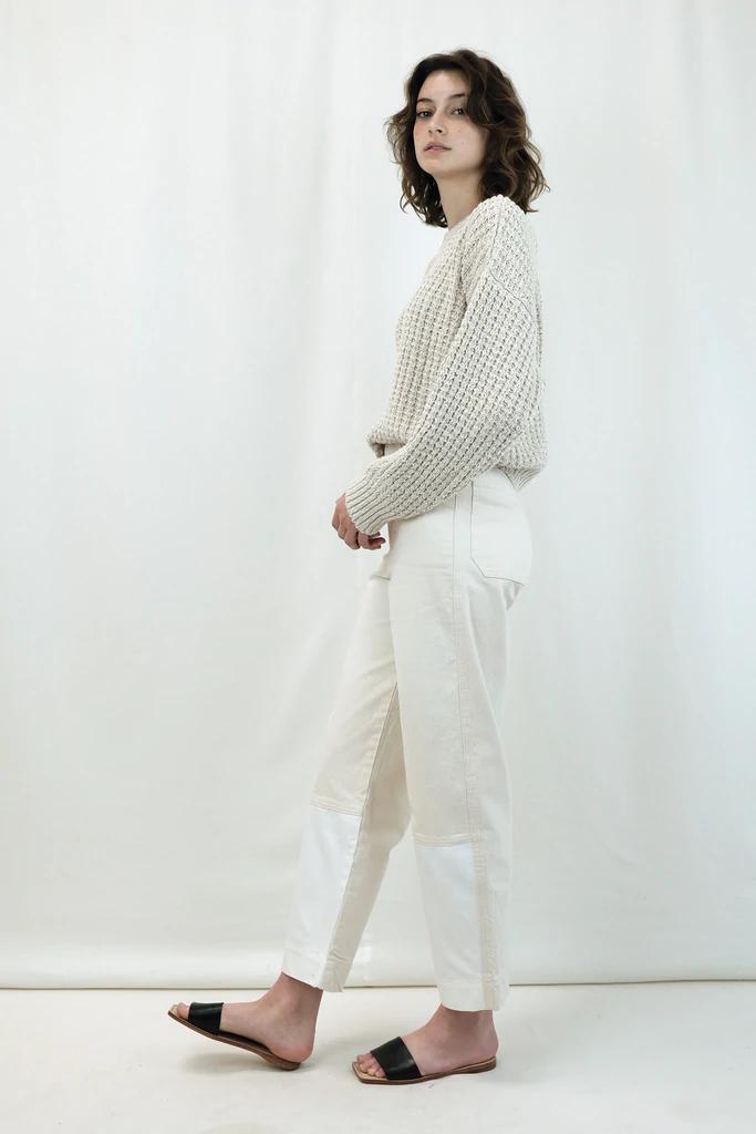 Product Image for Seamed Jean, Cream and White