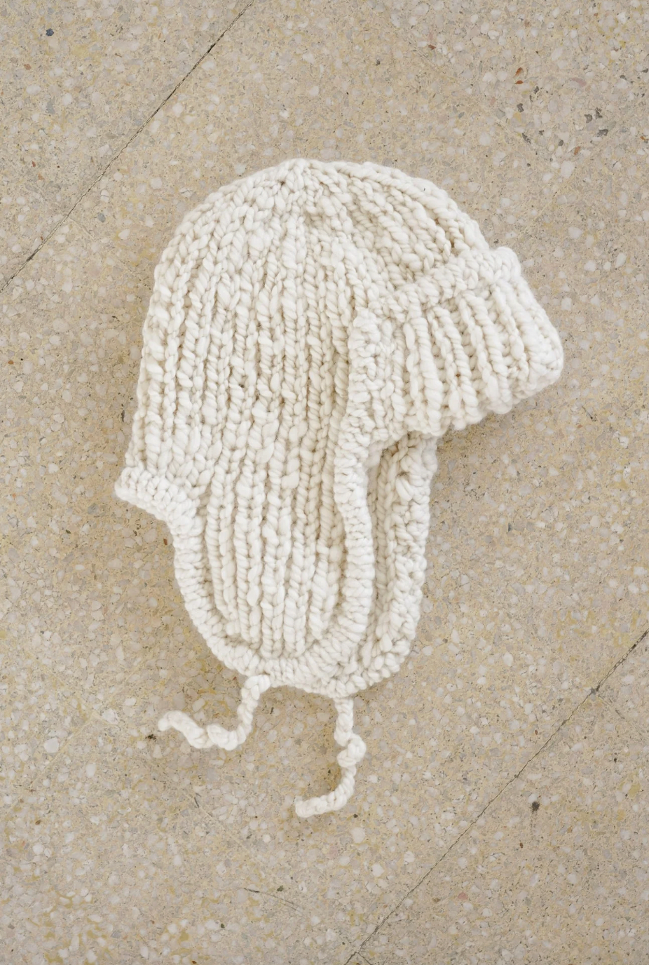 Product Image for Cipres Hand Spun and Hand Knitted Wool Hat, Ivory