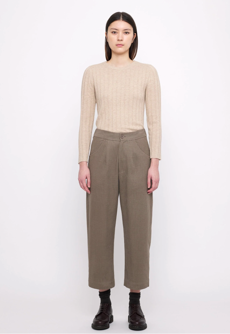 Product Image for Signature Curve Legged Trouser, Umber