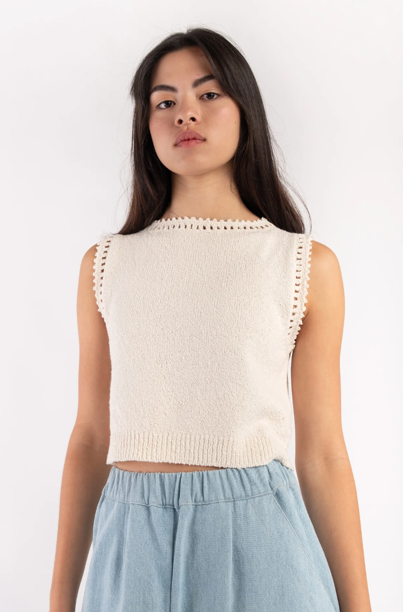 Product Image for Boucle Tank, Cream