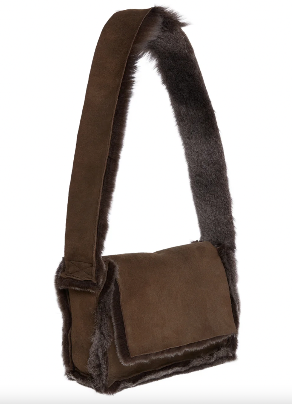 Product Image for Minerva Bag, Mole Silver Tip Shearling
