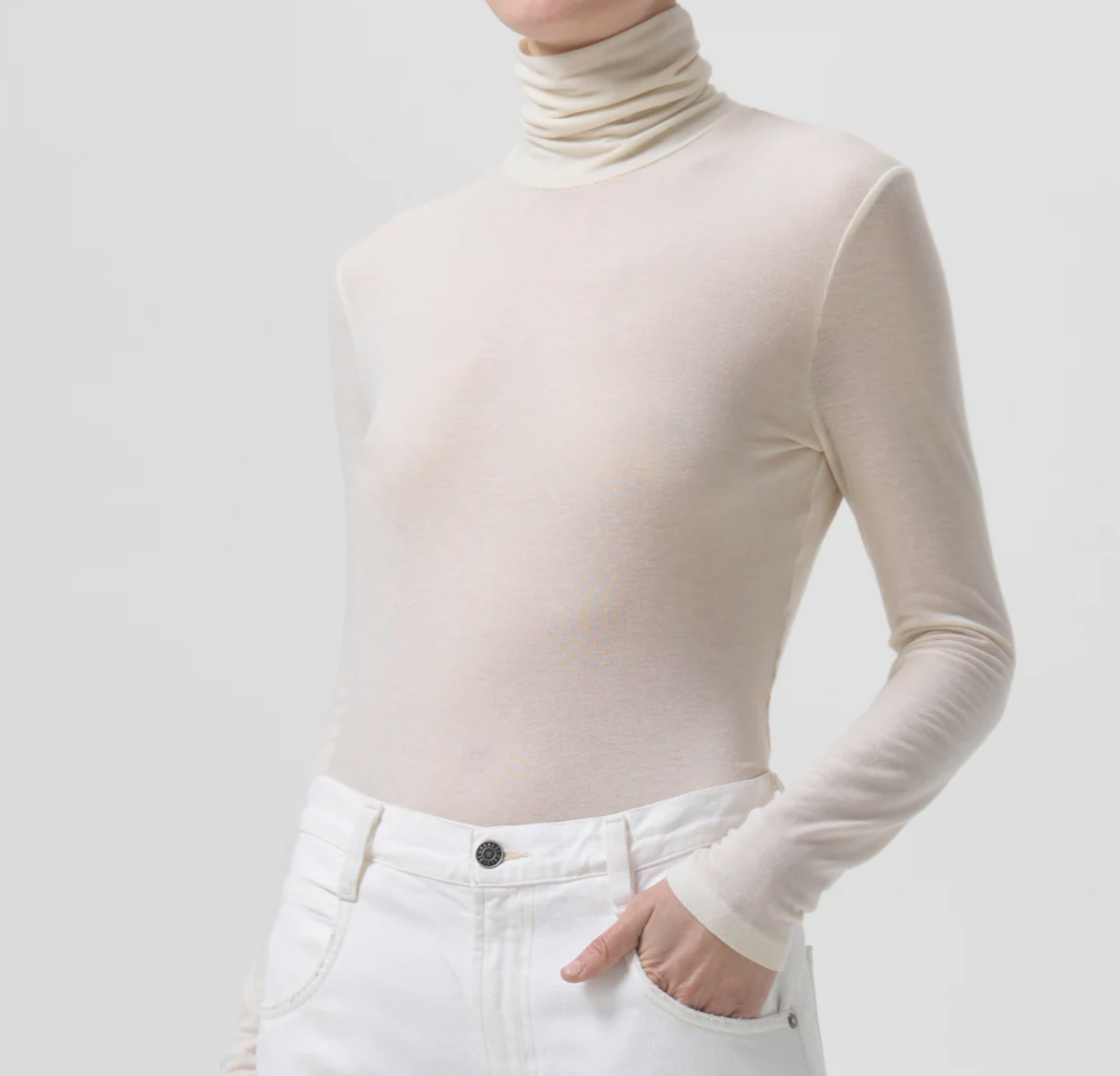 Product Image for Pascale Turtleneck, Oat Milk