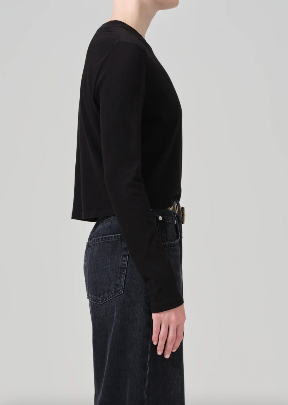 Product Image for Sabine Cropped Long Sleeve, Black