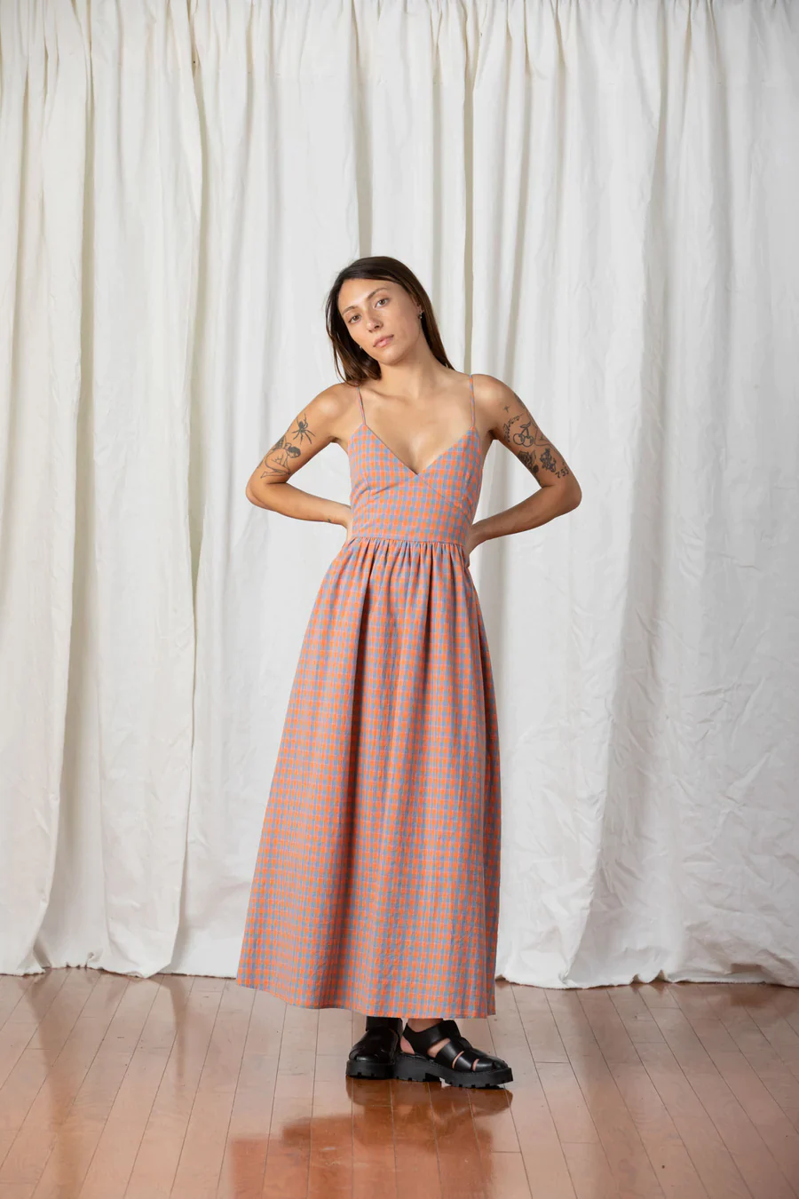 Product Image for Tie Back Maxi Dress, Coral Paid