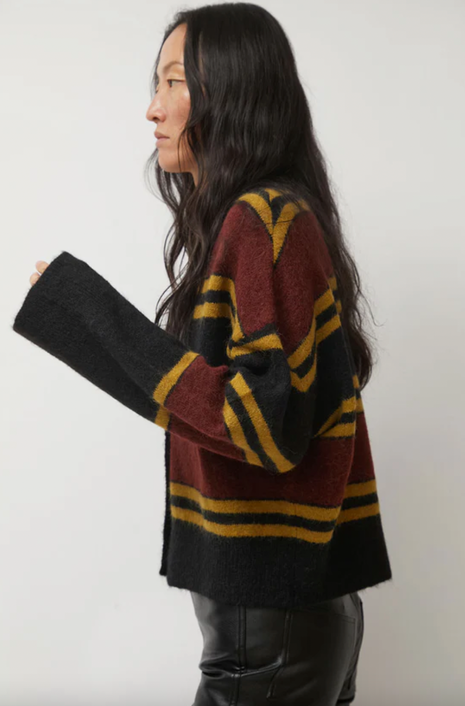 Product Image for Gabriel Cardigan, Brown/Black Stripe