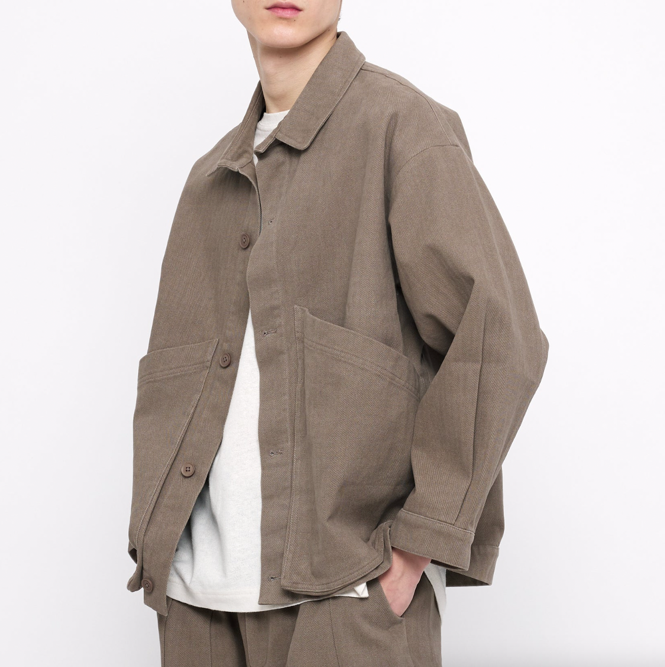 Product Image for Signature Panel Pockets Shirt Jacket, Umber