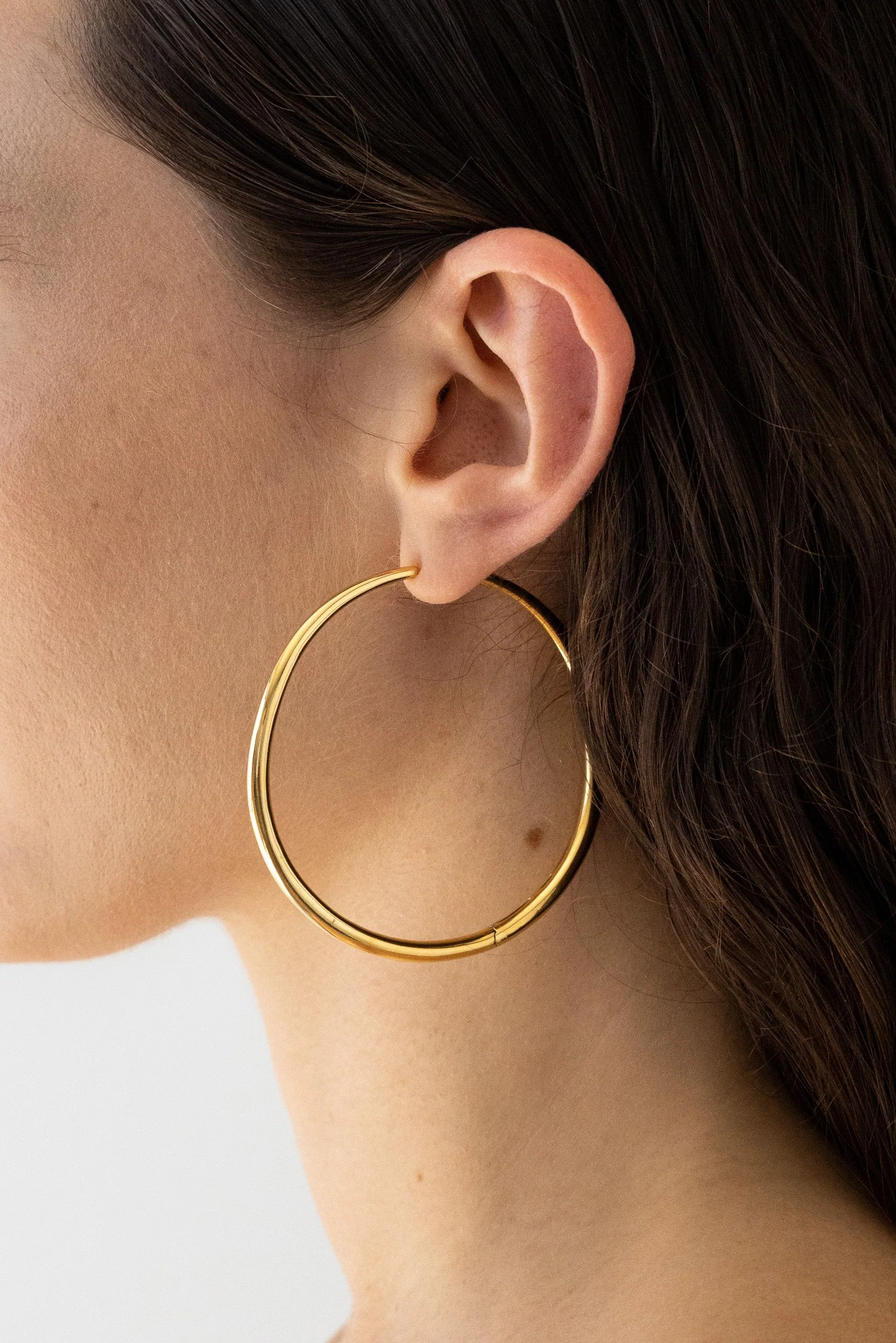 Product Image for Momento Extra Large Hoops, 14K Gold Vermeil