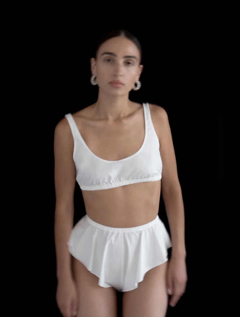 Product Image for Gathered Bralette, Off White