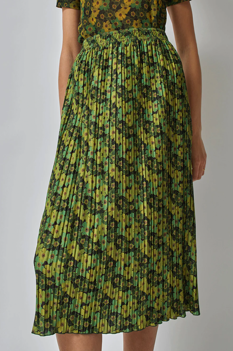 Product Image for Kotomi Skirt, Olive and Lime Pansy