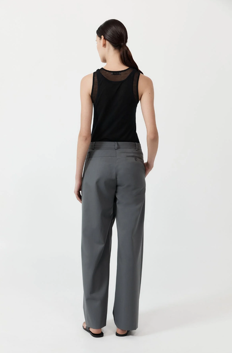 Product Image for Deconstructed Waist Pants, Pewter Grey