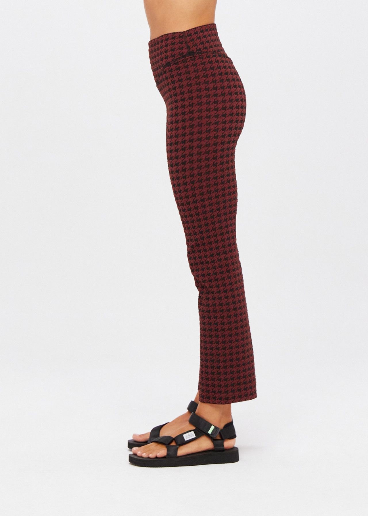 Product Image for Houndstooth Thia Cropped Flare, Chocolate