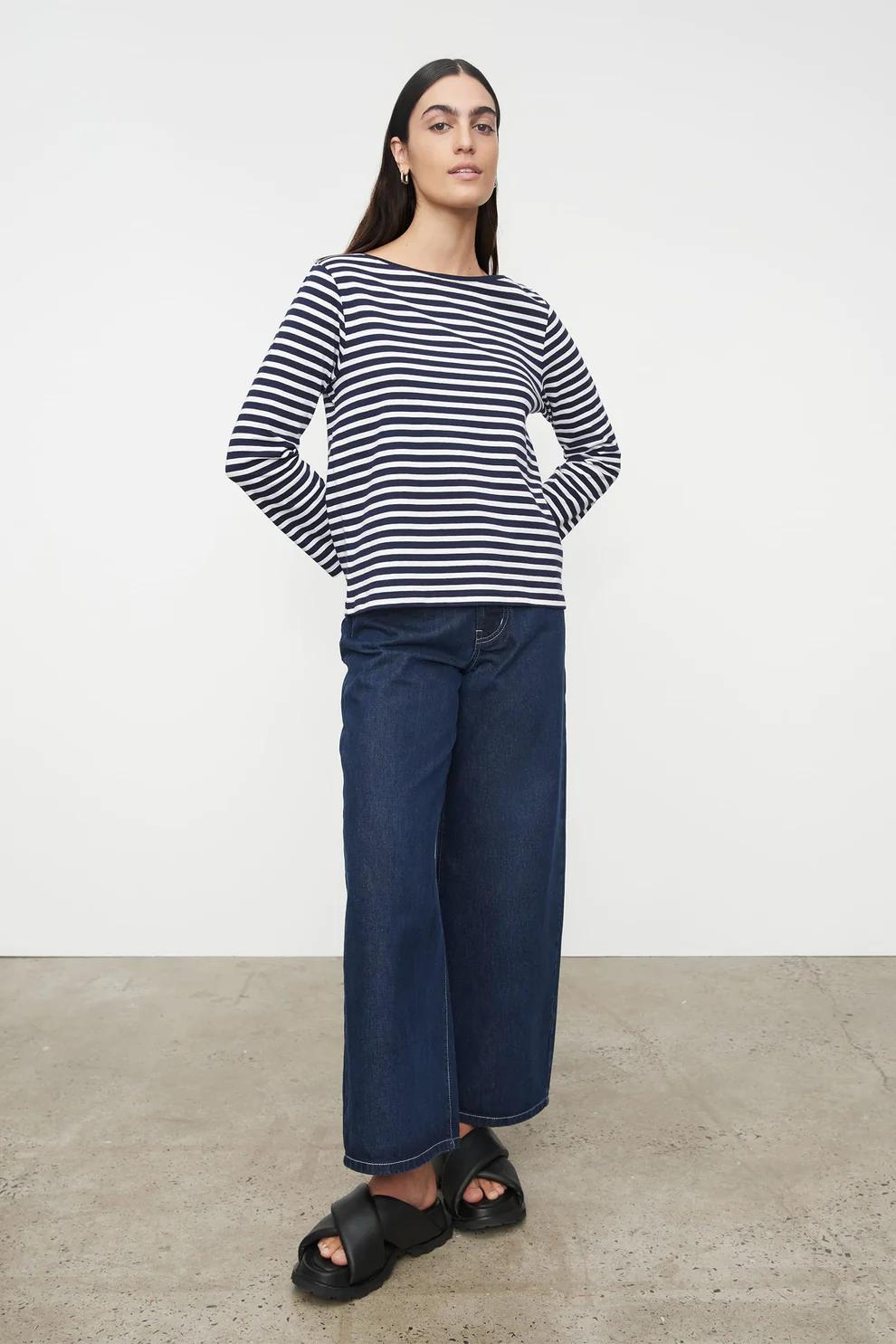 Product Image for Breton Top, Navy Stripe
