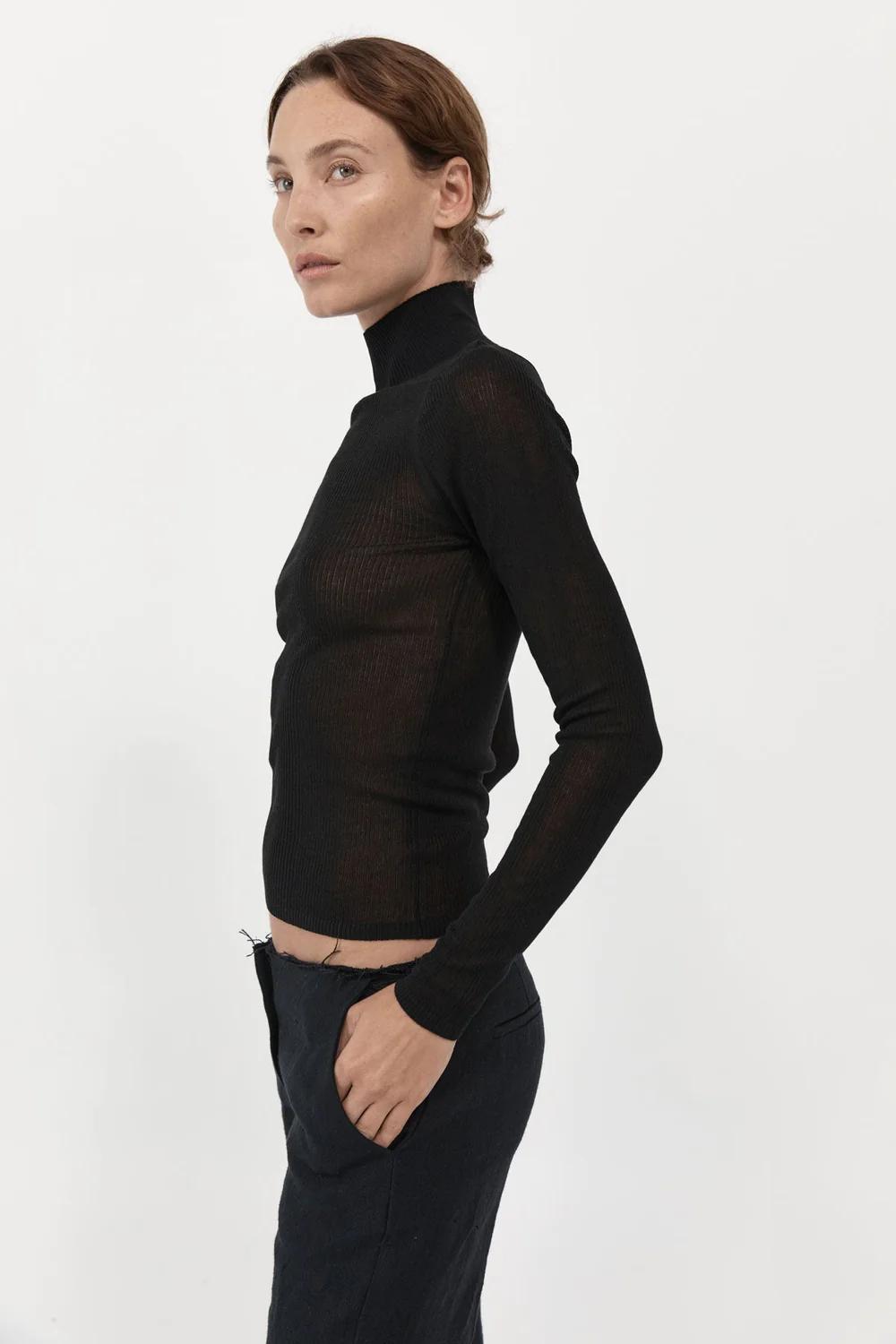 Product Image for Second Skin Knit Top, Black