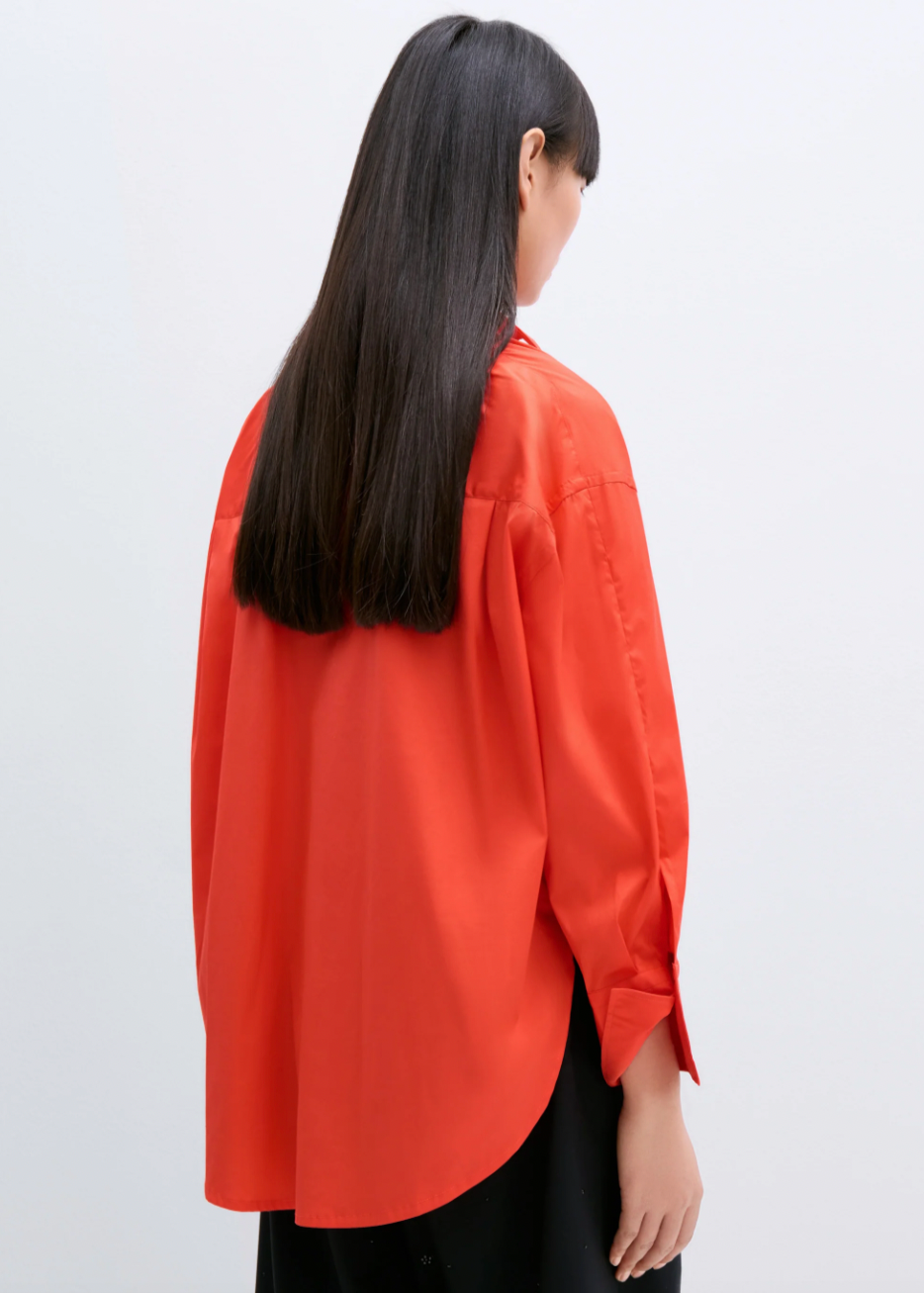 Product Image for Oversize Cotton Shirt, Coral