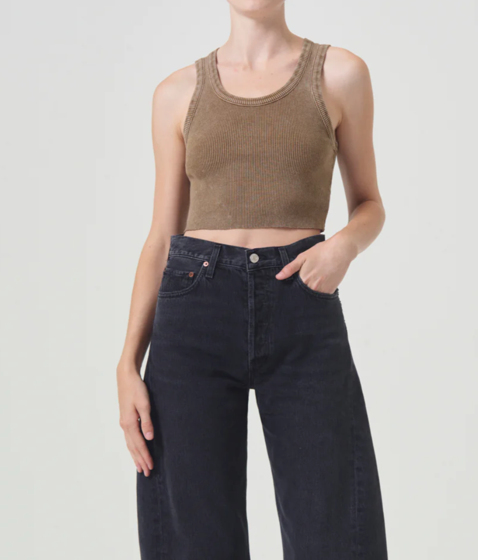 Product Image for Cropped Poppy Tank, Bamboo