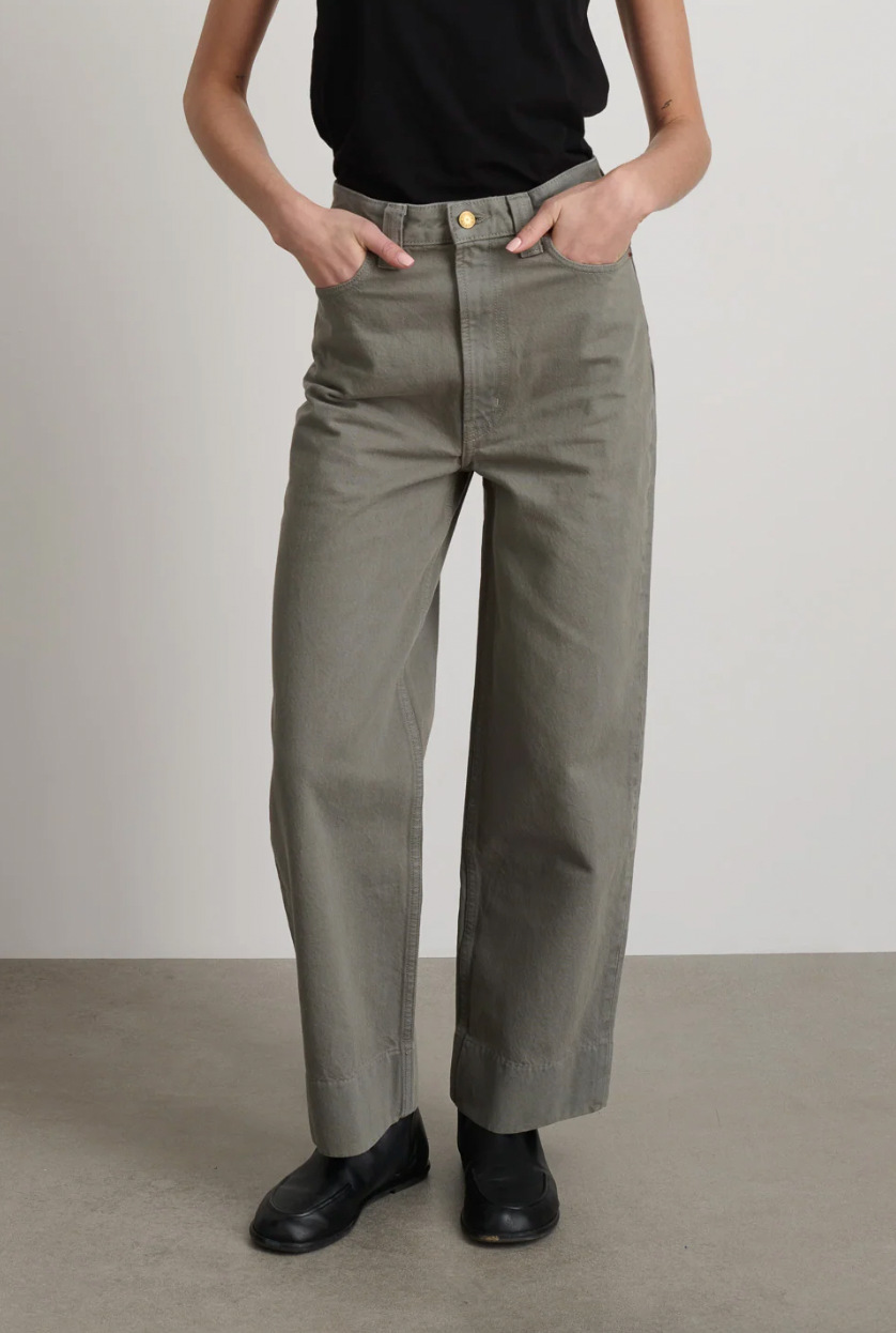 Product Image for Easy Jean Mid Relaxed, Olive Overdye