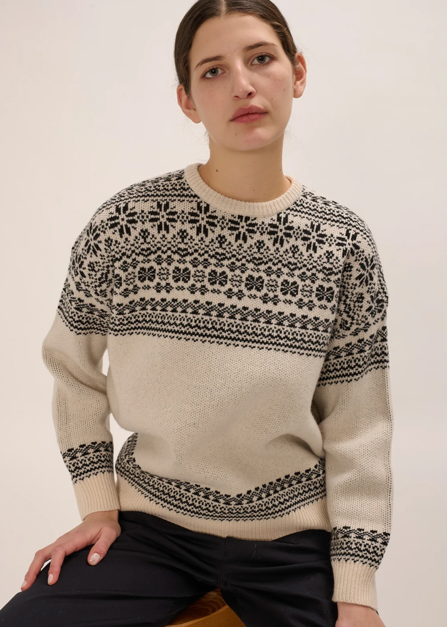 Product Image for Heyna Sweater, Black/Off-White