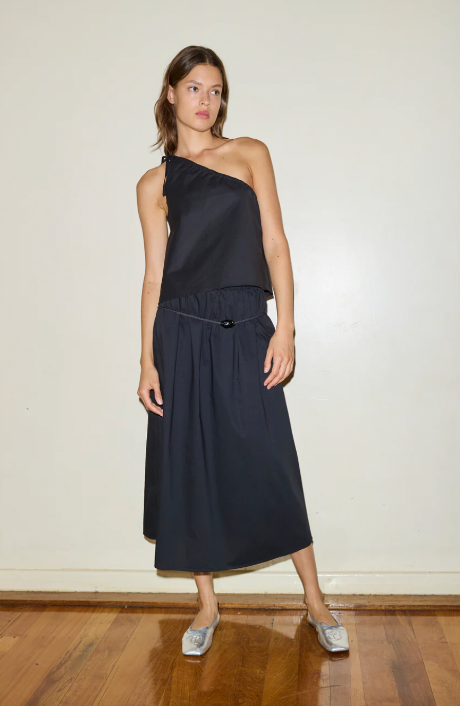 Product Image for Mid Cotton Skirt, Black