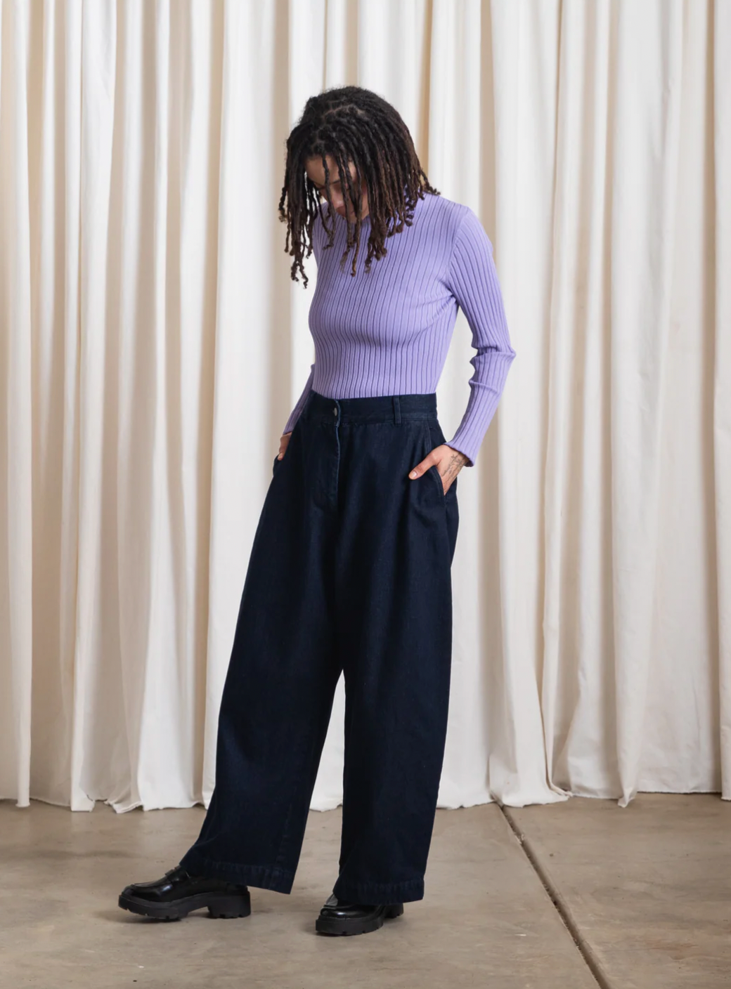 Product Image for Loose Barrel Pant, Dark Denim