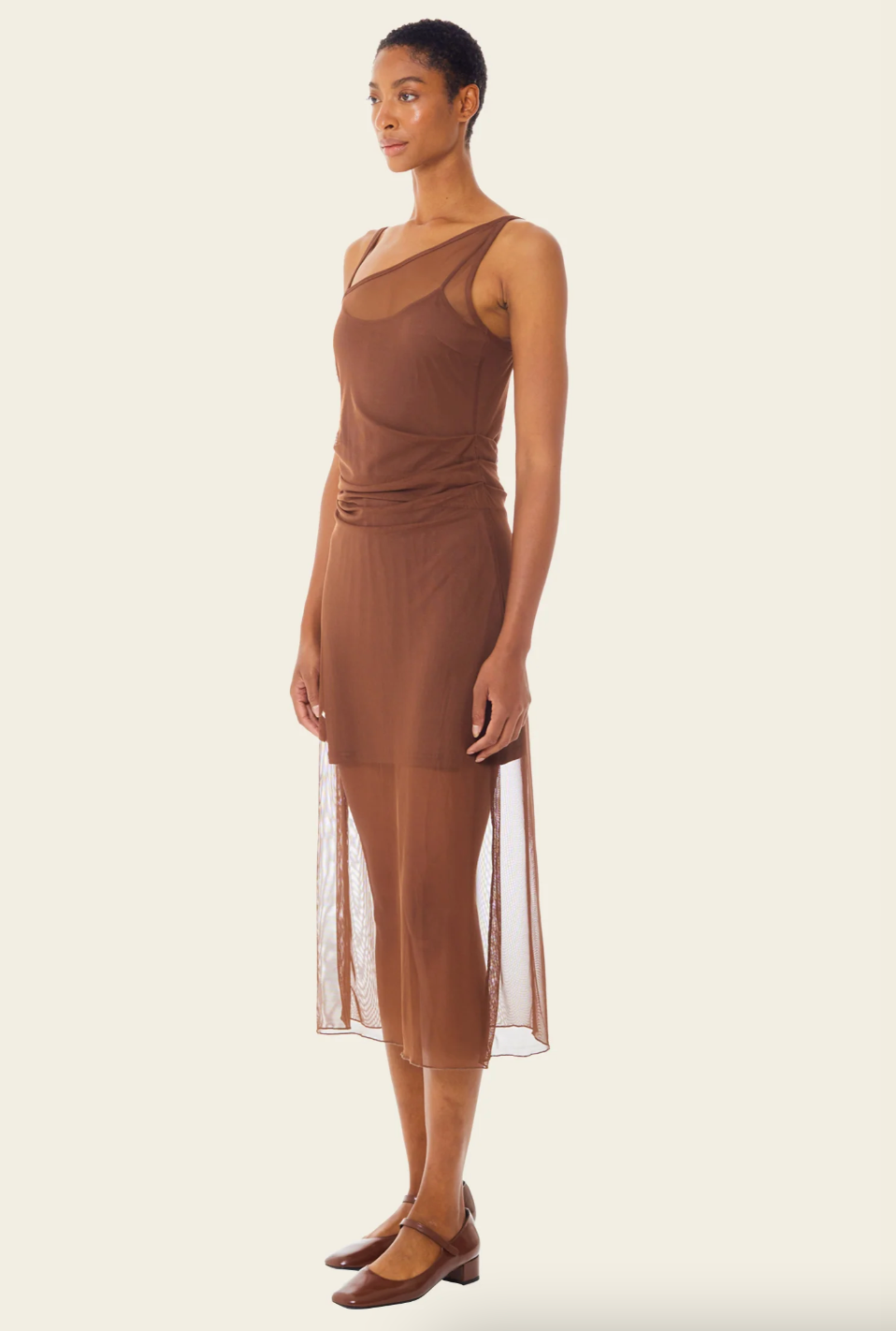 Product Image for Reversible Mesh Midi Dress, Desert Palm