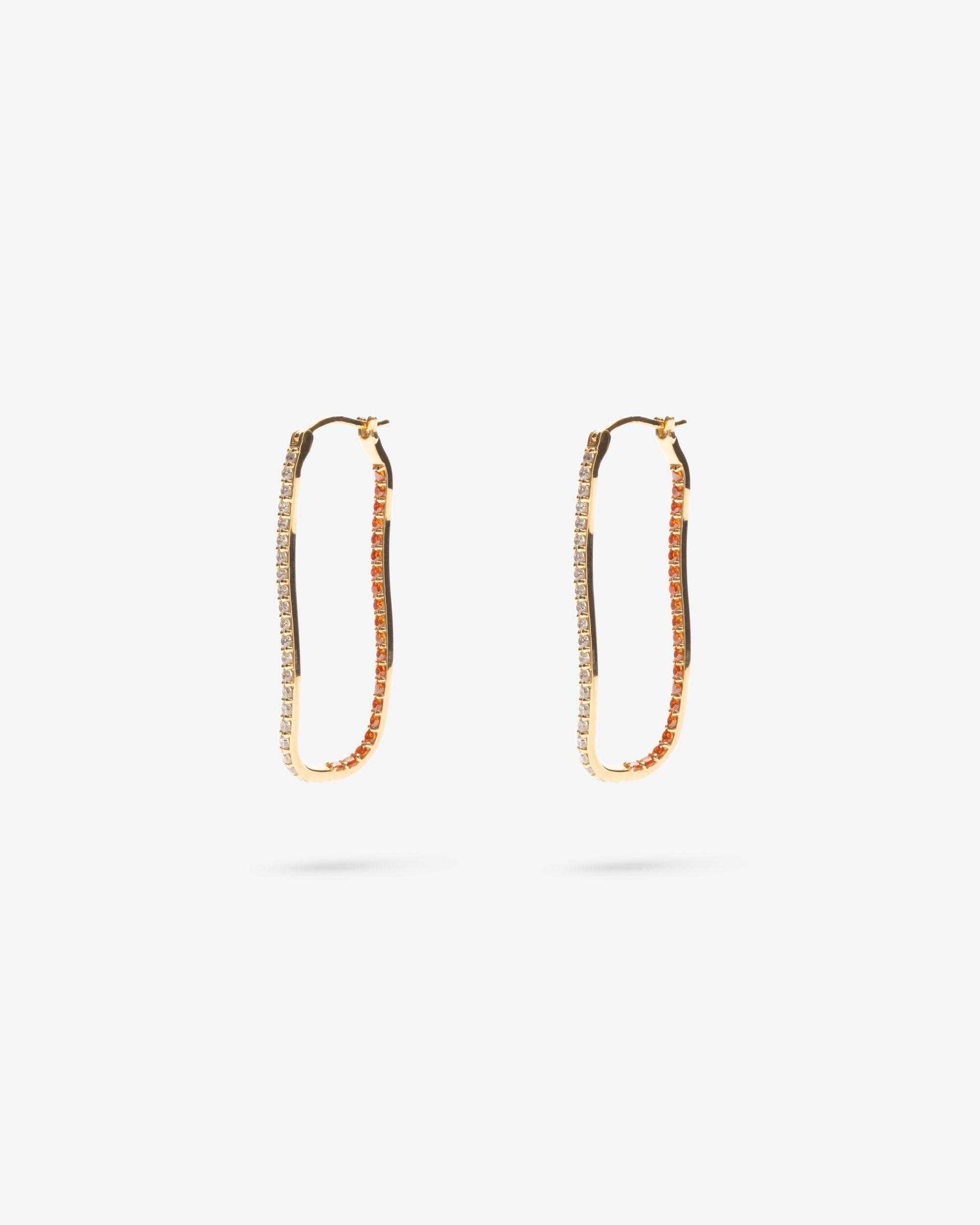 Product Image for Fiasco Paved Hoops, Tangerine-14k Vermeil