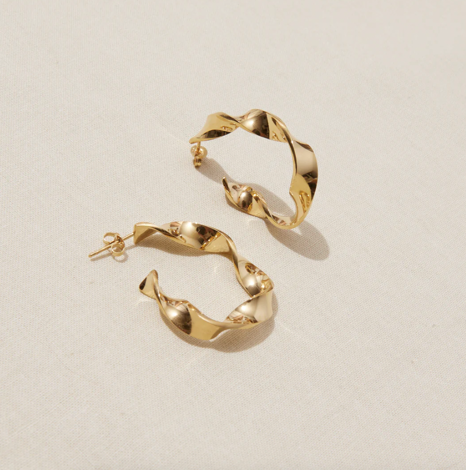 Product Image for Forever Turning Hoops, 18ct Gold Plated