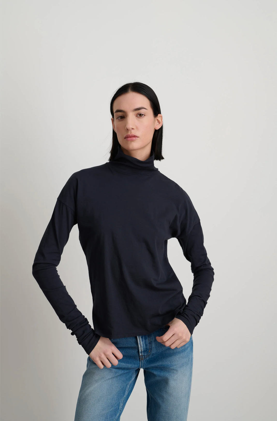 Product Image for Turtleneck Shirt, Overdye Marine