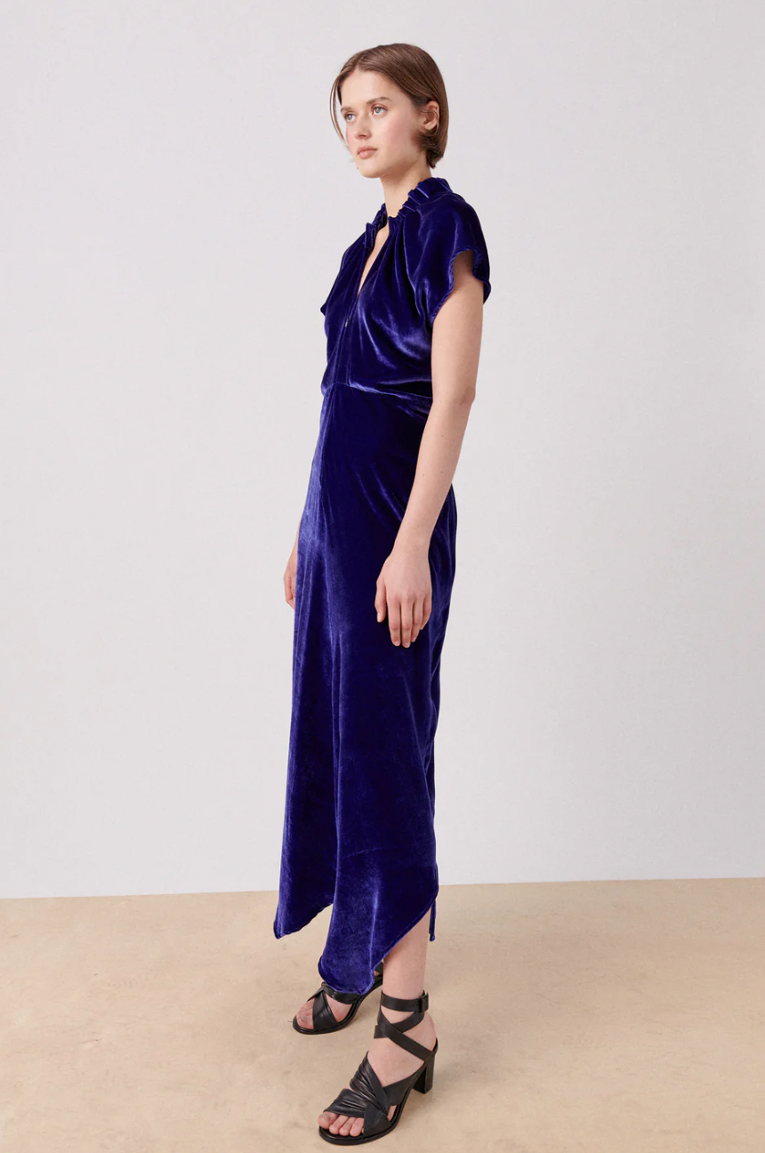 Product Image for Long Ruched Stella Dress, Royal