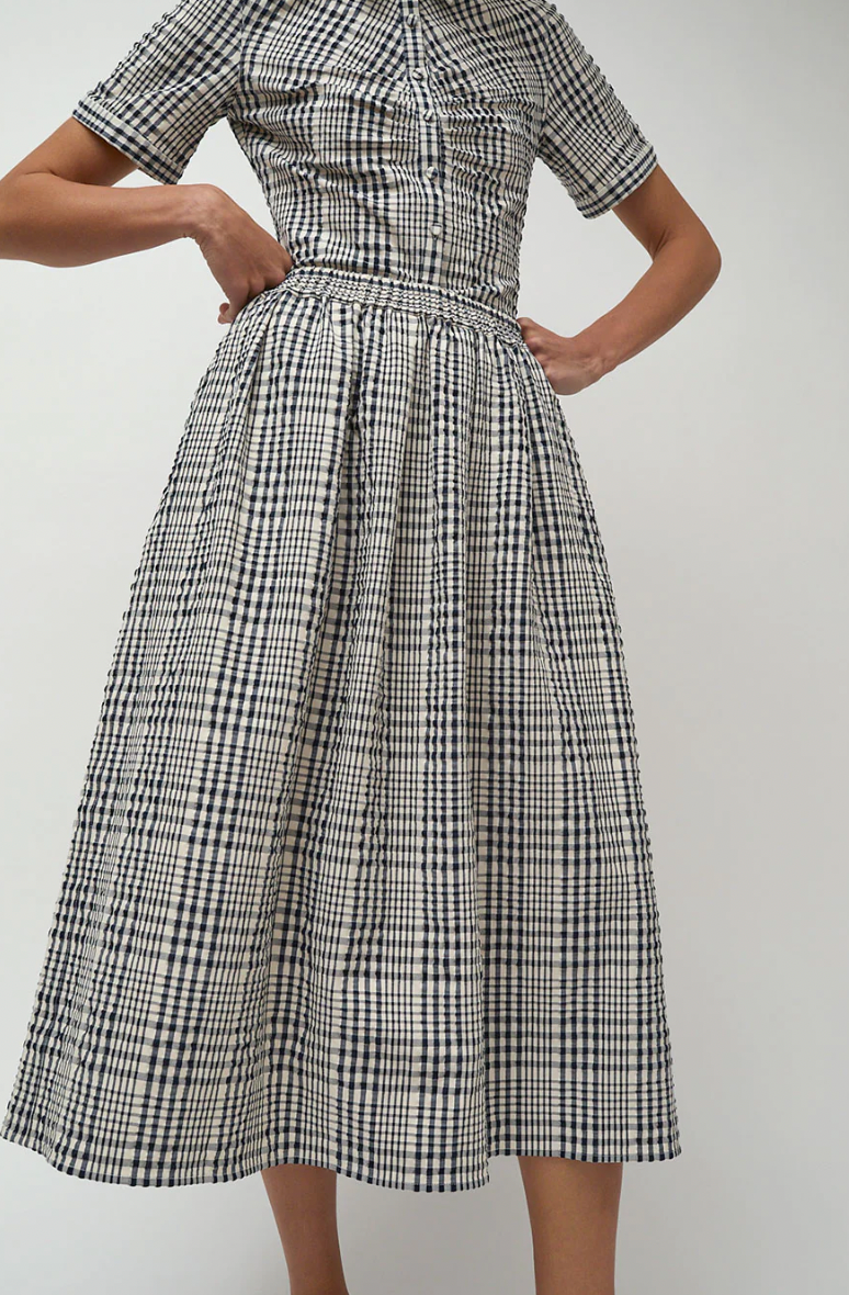 Product Image for Mel Skirt, Navy and White Gingham