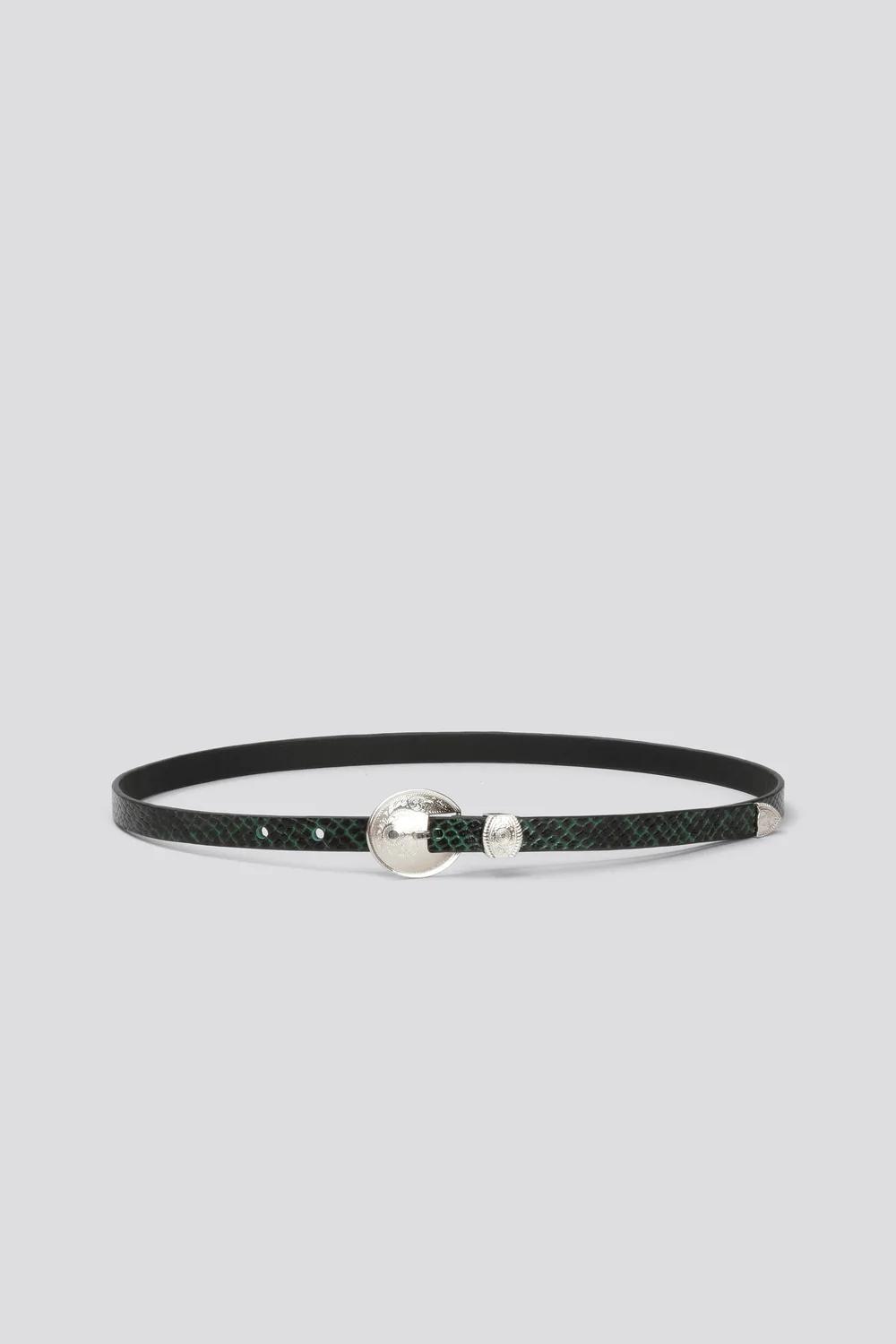 Product Image for Western Belt, Green Croc