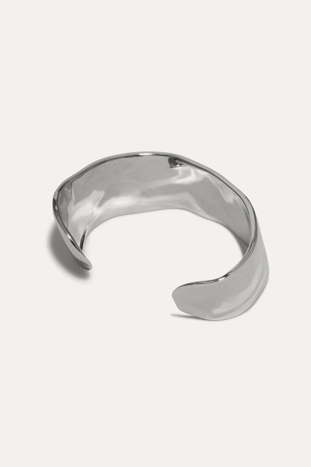 Product Image for Brass, Rhodium Plated Cuff