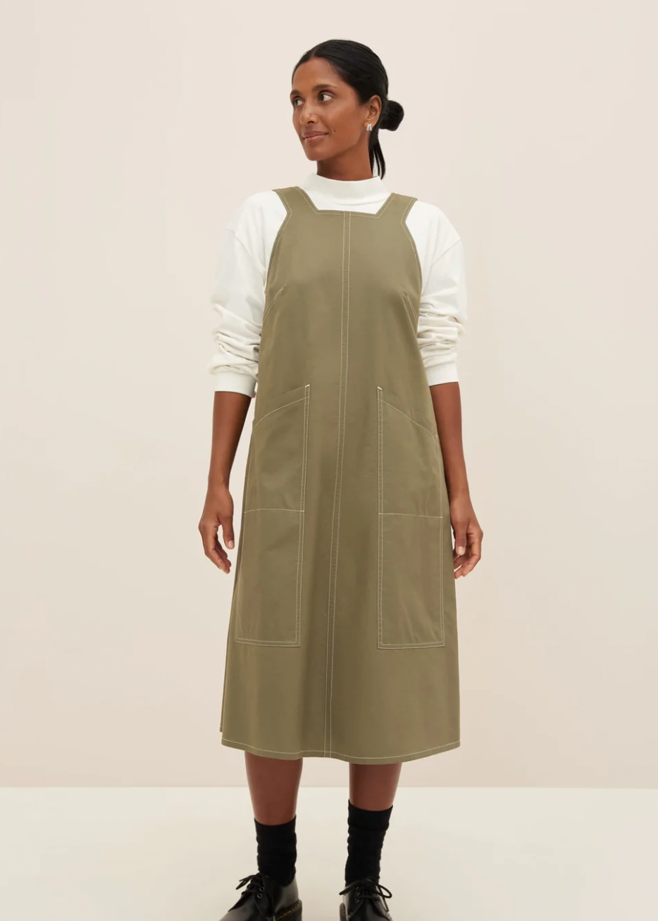 Product Image for Mirror Apron Dress, Vetiver