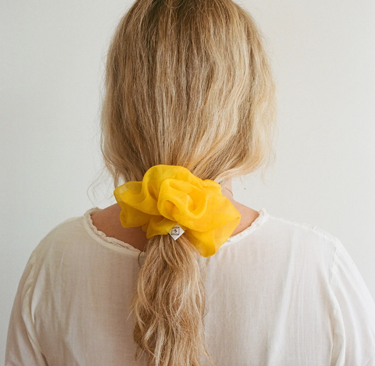 Product Image for Silk Organza Scrunchie, Marigold