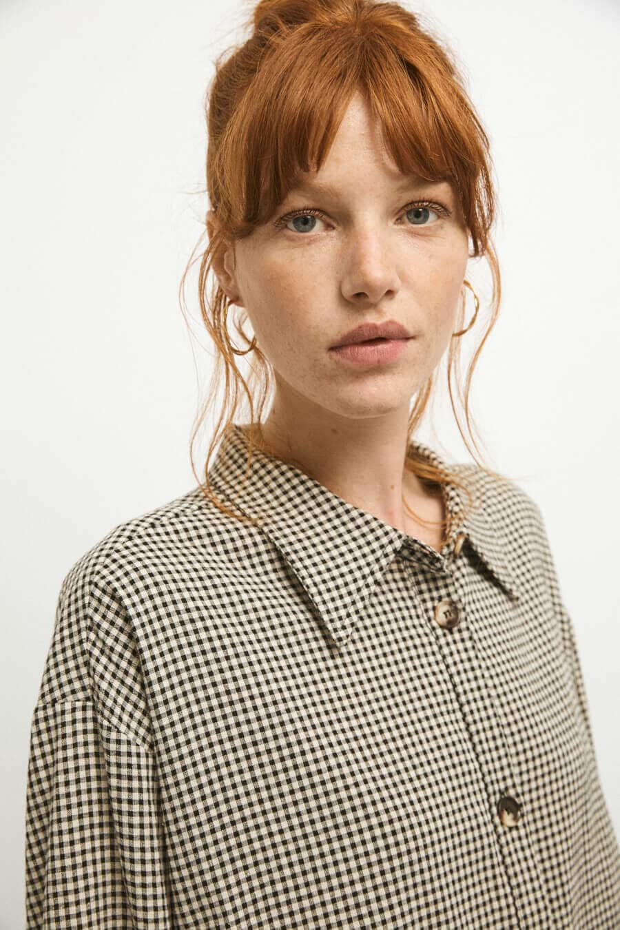 Product Image for Alicia Boyfriend Shirt, Black Gingham