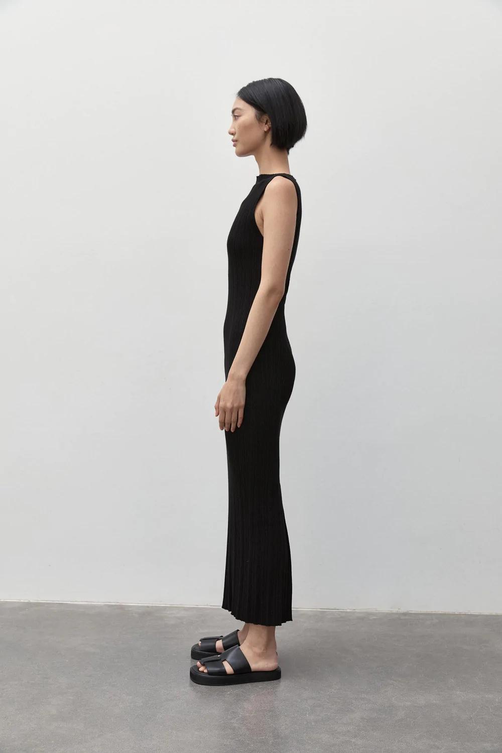 Product Image for Vas Pleat Knit Dress, Black