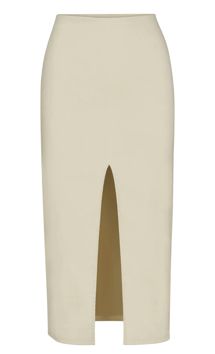 Product Image for The Front Slit Midi Skirt, Natural