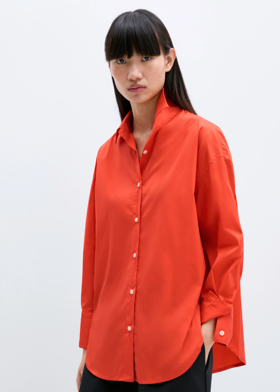 Product Image for Oversize Cotton Shirt, Coral