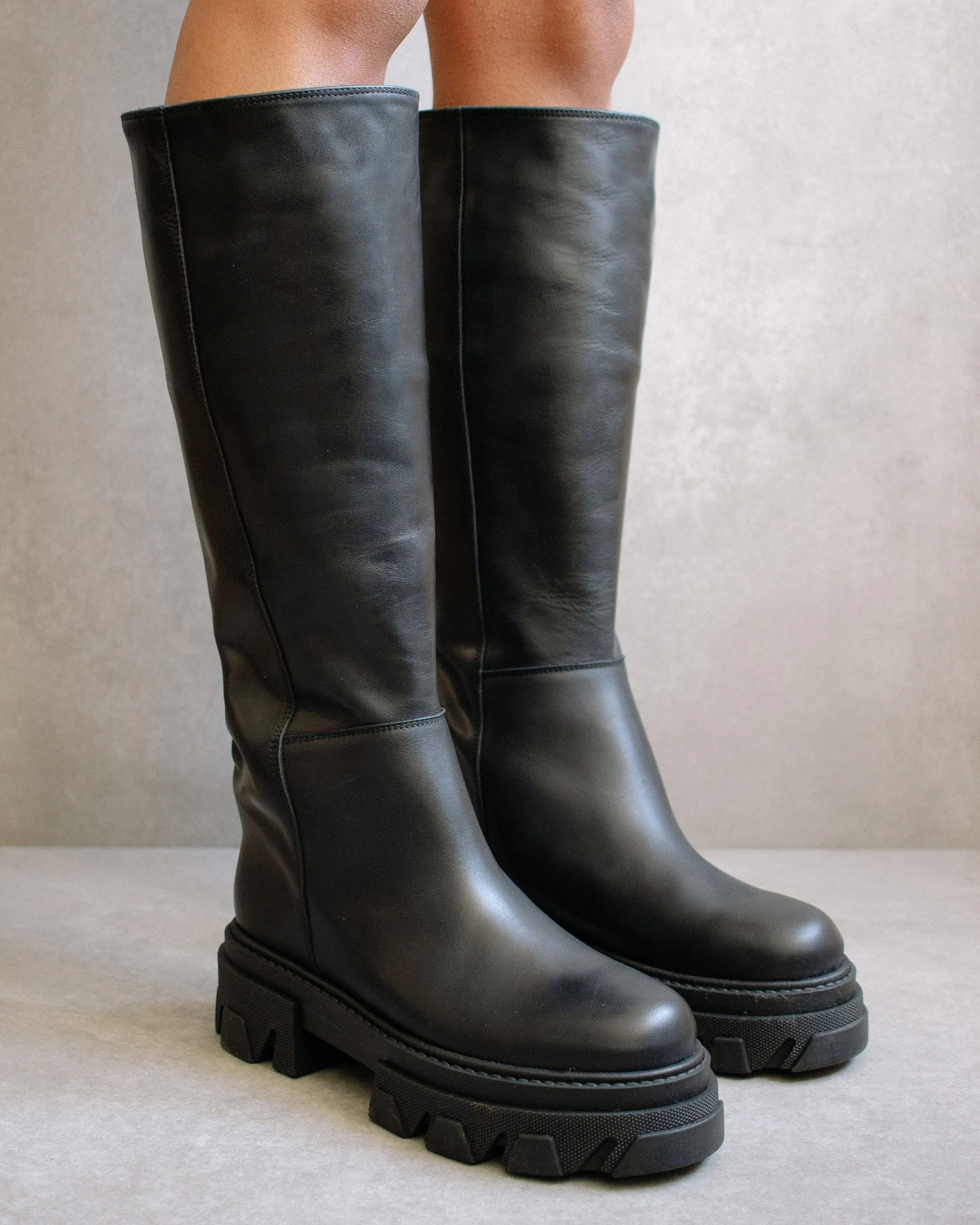 Product Image for Katiuska Leather High Boot, Black