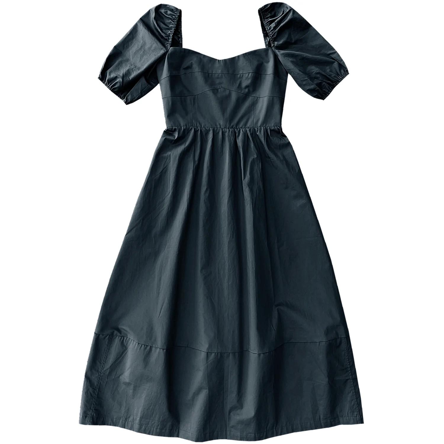 Product Image for Sweetheart Midi Dress, Faded Navy