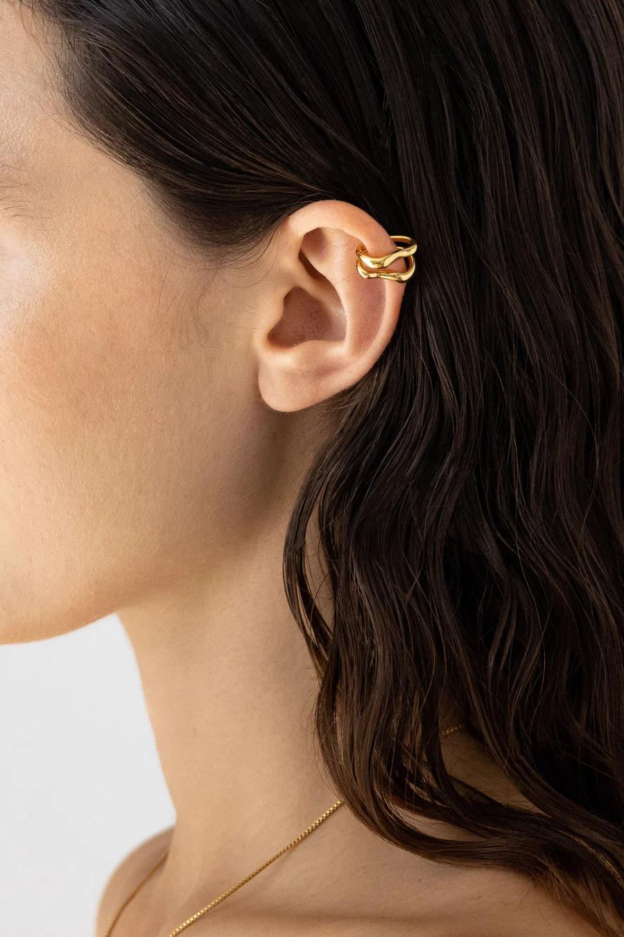 Product Image for Swirl Ear Cuff Set, 14k Vermeil