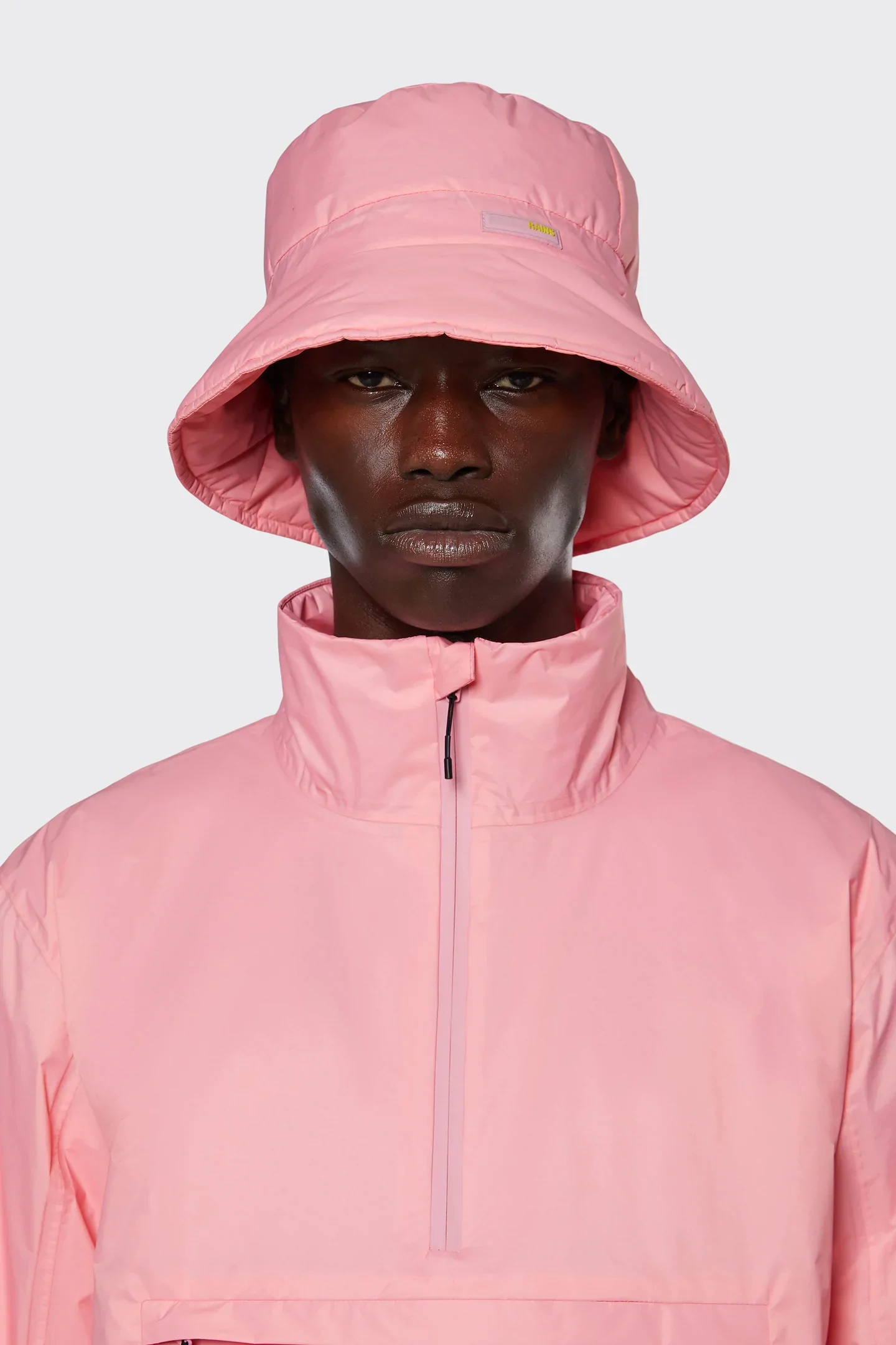 Product Image for Padded Nylon Bucket Hat, Pink Sky