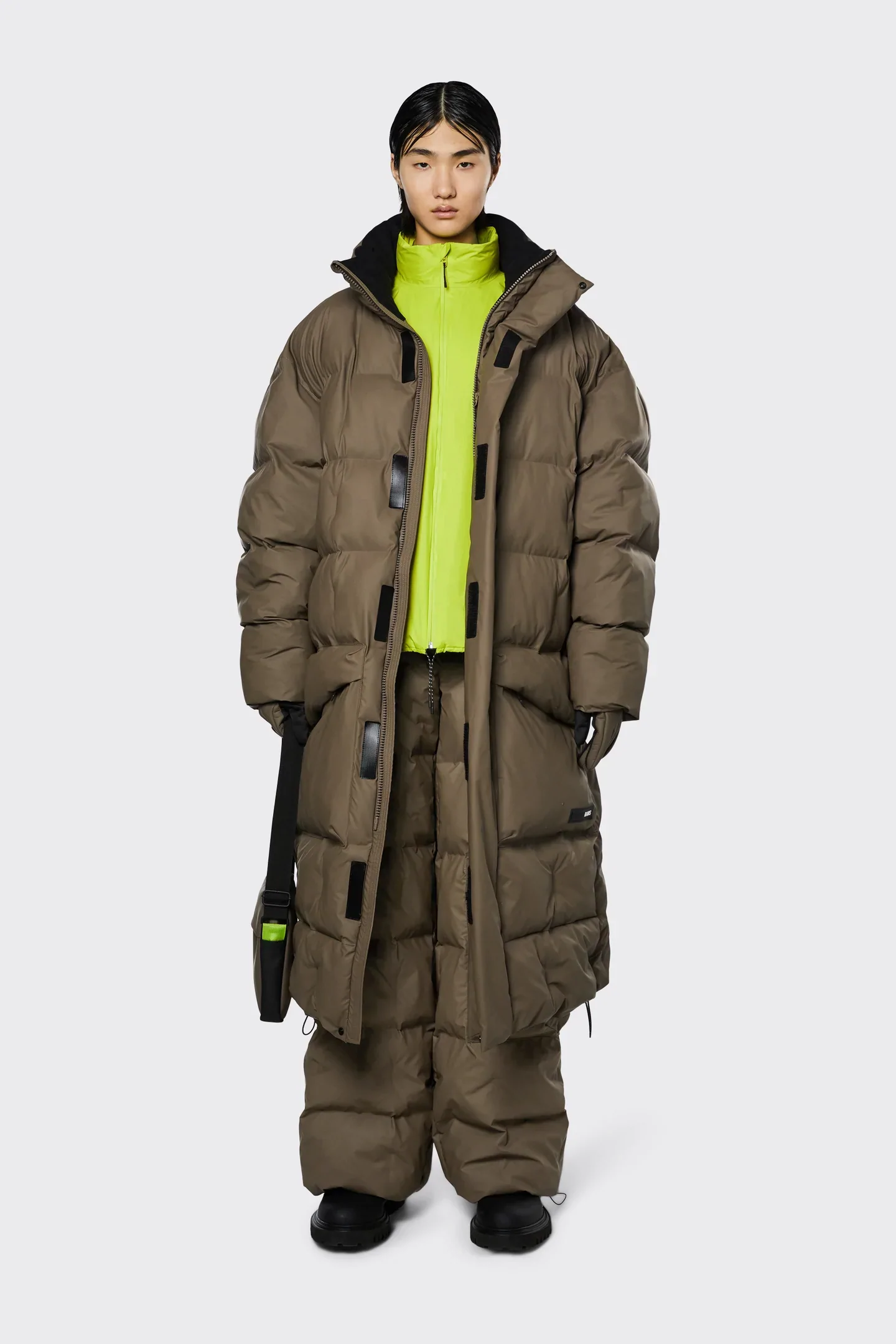 Product Image for Block Puffer Coat, Wood