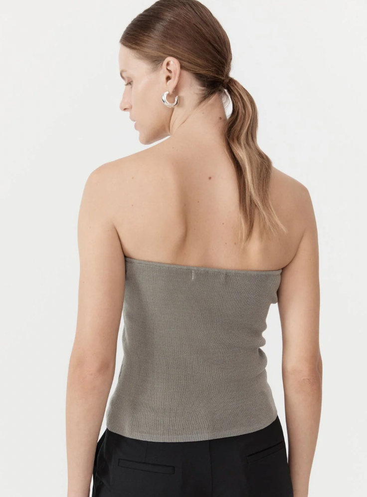 Product Image for 90s Strapless Knit Top, Shadow