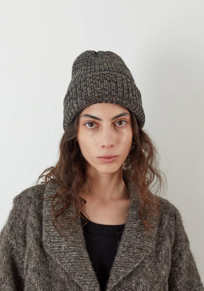 Product Image for Marled Rib Hat, Smoke