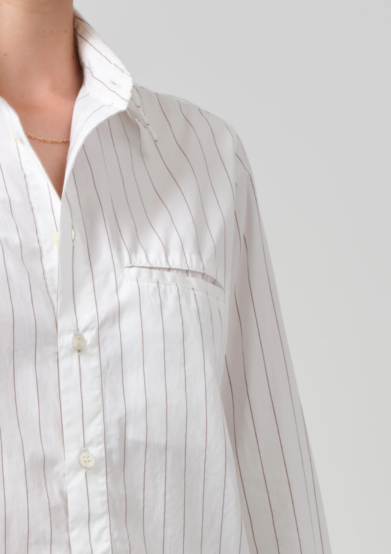 Product Image for Fino Cropped Shirt, Clove Stripe